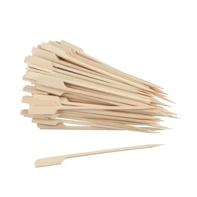 Immagine di Fackelmann Set di 50 bastoncini per fingerfood Spiedini in legno piccoli snack picchetti feste tartine, cannapee, finger food ecc. circa 15 cm lunghezza