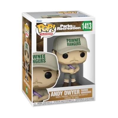 Immagine di Funko POP! TV: Parks &amp; Recreation Andy Dwyer With Sash And Figura in Vinile da Collezione Idea Regalo Merchandising Ufficiale Giocattoli per Bambini e Adulti TV Fans