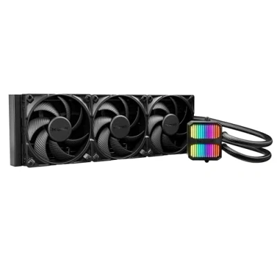 Immagine di be quiet! Silent Loop 3 420mm raffreddamento a liquido, ventole Wings 4 140mm PWM high speed, blocco di altamente sviluppato, potente design della pompa camere