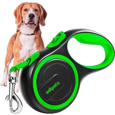 Immagine di Edipets, Guinzaglio per Cani Allungabile, Retrattile, 5 e 8 Metri, Flessibile Addestramento Passeggiate (Verde, metri)