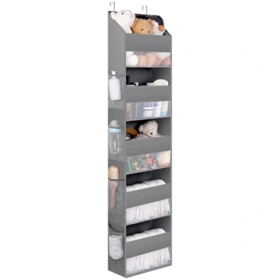 Immagine di GRANNY SAYS Portaoggetti da Appendere con 5 Tasche, Pack de 1 Organizzatore Porta, Porta Oggetti Bagno Appendere, Organizer per Camera Letto, Over Door Hanging Organizer, Grigio