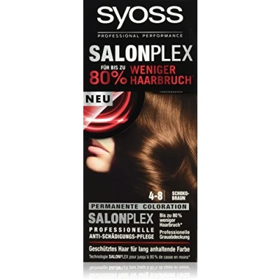 Immagine di Syoss 4 8 cioccolato marrone colore dei capelli, confezione da (3 X 115 ML)