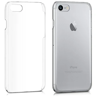 Immagine di kwmobile Cover compatibile con Apple iPhone SE (2022) / (2020) 8 7 Custodia rigida trasparente per cellulare Back cristallo in plastica
