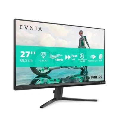 Immagine di Philips Evnia 27M2N3500NL Monitor da gioco QHD 27 pollici, 180 Hertz, 1 ms, FreeSync Prem. (2560x1440, DisplayPort, HDMI) nero/grigio
