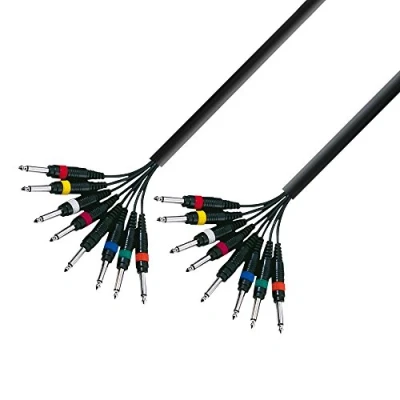 Immagine di Adam Hall Cables 3 STAR L8 PP 0300 Cavo multipolare 8 x jack mono da 6,3 mm a m