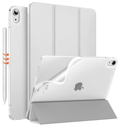 Immagine di MoKo Custodia per iPad Air 6a Gen 11 Pollici (M2) 2024, 5a/4a 10,9 2022/2020, Cover in TPU Morbido 6/5/4 Gen, Sottile Air,Argento