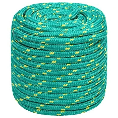 Immagine di vidaXL Corda Marina Verde 16 mm 25 m in Polipropilene, per Barca, Intrecciata, a Spirale, Corde Barche, Corda, Nave
