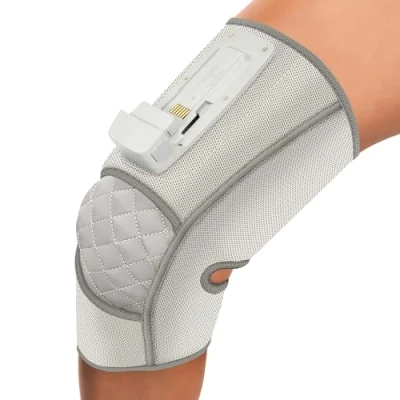 Immagine di HoMedics Modulair Compression Knee Wrap Fascia di Supporto per Ginocchio con Massaggio a Compressione e Calore Sollievo dal Dolore Recupero Muscolare Controller Venduto Separatamente