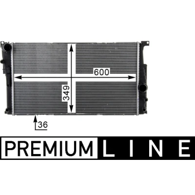 Immagine di Radiatore, Raffreddamento motore MAHLE ORIGINAL CR 1725 000P