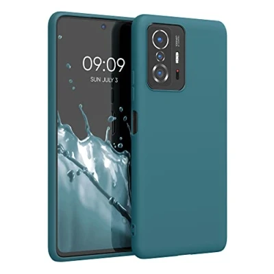 Immagine di kwmobile Custodia Compatibile con Xiaomi 11T / Pro Cover Back Case per Smartphone in Silicone TPU Protezione Gommata petrolio matt