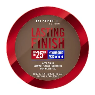 Immagine di Rimmel London, Lasting Finish, 16 Hazelnut, Fondotinta Compatto, Finish Soft Focus, opaco, Coprenza totale, SPF20, Formula vegana, 7 g