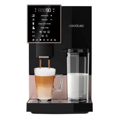 Immagine di Cecotec Macchina da Caffè Superautomatica Cremmaet Compactccino Black Rose. 1450W, Superautomatica, 19 Bar, Thermoblock, Serbatoio 150g, Acqua 1,1L, Pulizia Automatica
