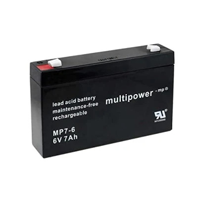 Immagine di akku net Batteria al Piombo (multipower) MP7 6, 6V, Lead Acid