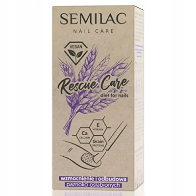Immagine di Semilac Rescue Care Nail Hardener Strengthening and Restoring Weakened Nails Vegan Formula 7 ml