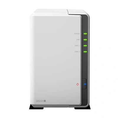 Immagine di Synology DS220j 2TB 2 Bay Desktop NAS Solution , Installed with x 1TB Western Digital Red Drives