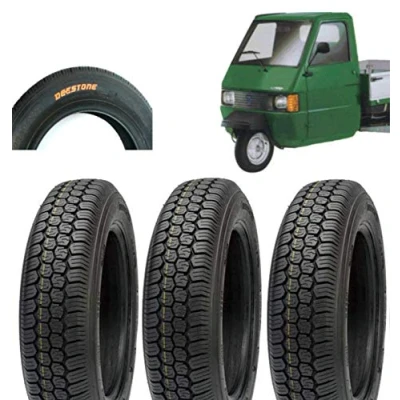 Immagine di Deestone EGF12TXD Kit 3 Pneumatici 125 12C 4PR 62J TUBELESS TL per Ape P I A G O E Vecchia F T 500 Epoca Ruote GOMME COPERTONI