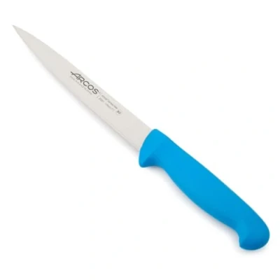 Immagine di Arcos Serie 2900 Coltello Sogliola Pesce Lama Acciaio Inossidabile Nitrum 170 mm Manico Polipropilene Colore Blu