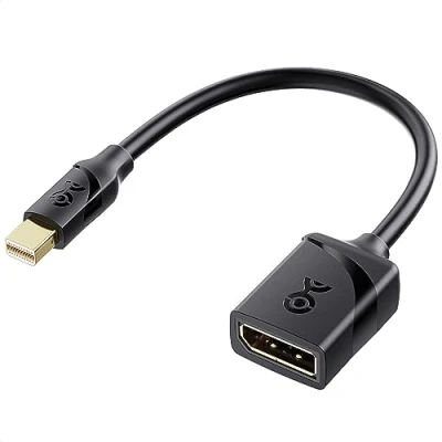 Immagine di Cable Matters Adattatore Mini DisplayPort a (Mini DP to DP) nero Predisposto per risoluzione 8K Compatibile con porta Thunderbolt e 2