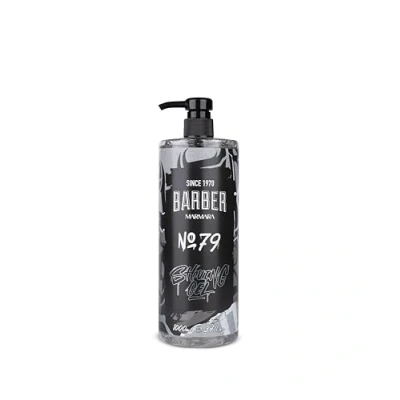 Immagine di BARBER MARMARA Gel da barba uomo n. 79 trasparente 1000 ml Shaving Men rasatura precisa dei contorni della non schiuma, raffredda la pelle