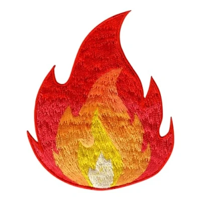 Immagine di PatchMommy Toppa Termoadesiva Fiamma Fuoco Patch Ricamate per Ferro da Stiro o Cucire Toppe Adesive Vestiti, Applicazioni Tessuti