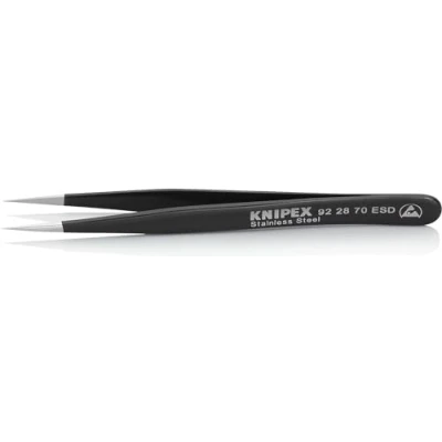 Immagine di Knipex 92 28 70 ESD Pinzetta di precisione Acuminate, fini 110 mm