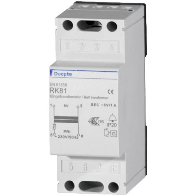 Immagine di Doepke 09980085 Trasformatore per campanello 4 V, 8 12 V 3 A