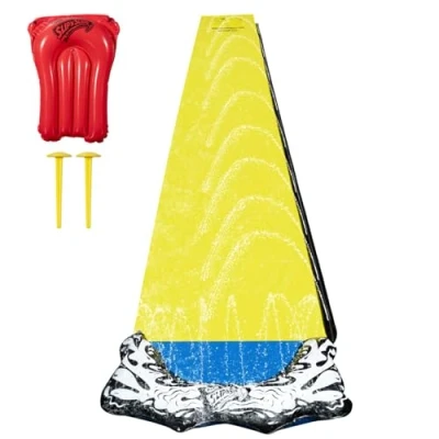 Immagine di Wham O Slip N Slide Wave Rider 548.64 cm con Boogie, Giocattoli estivi all&#039;aperto per bambini da 5 a 12 anni, perfetti le feste in giardino