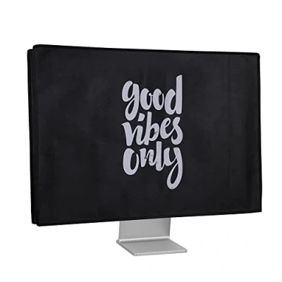 Immagine di kwmobile 24 26&quot; Monitor Cover Protezione PC Antipolvere Schermo Computer Custodia Protettiva Good Vibes