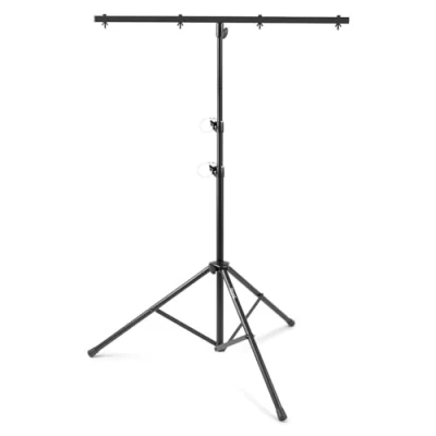 Immagine di Beamz LS25T treppiede luce DJ con asta a T, regolabile in altezza 120 275 cm, 25 kg, T bar, treppiede, per lampada, supporto tre zampe fino 4
