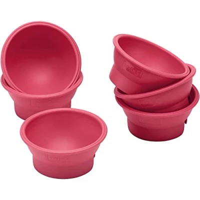 Immagine di Lurch FlexiForm 83021 Set di 6 mini sfere per cuocere torte a forma pentole, palline, coccinelle e molto altro ancora, in silicone alta qualità, senza BPA, 100% cotone
