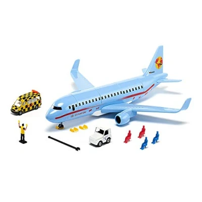 Immagine di siku 5402, Aereo di linea con accessori, Plastica, Azzurro, Multifunzionale, Compatibile modellini della stessa scala grandezza
