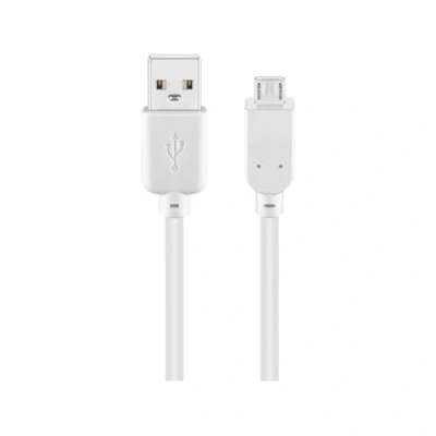 Immagine di Goobay 95143 Cavo USB 2.0 ad Alta Velocità, Bianco, 1.80m Lunghezza del