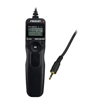 Immagine di PHOLSY P6 Fotocamera Telecomando Rilascio Controllo Remoto con Intervallometro per Panasonic S5, S1RM, S1R, S1, G95, G91, FZ10002, G9, GH5, G85, G81, GX8, GX7, GH4, GH3, FZ2500, FZ2000, FZ1000, FZ330
