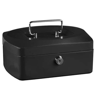 Immagine di Idena 50037 Cassetta portavalori 10&quot;, dimensioni 255 x 200 90 mm, colore nero, 1 pz.