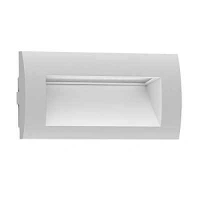 Immagine di ledscom.de Lampada da incasso a parete LED ZIBAL, downlight per esterni, IP65 opaco, 140 x 70 mm, 3,3 W, 209lm, bianco caldo, incasso, esterna, di casa, terrazza, giardino, balcone,