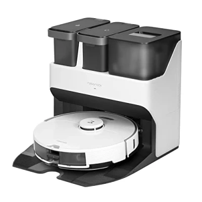 Immagine di roborock S7 Pro Ultra robot Aspirapolvere 5100Pa con stazione di scarico Spolvero automatico/Riempimento/Pulizia mop, collegato da Alexa/APP, Mappatura 3D