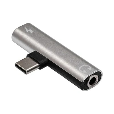 Immagine di AKYGA Adattatore auricolare AK AD 71 USB Type C to C/Jack 3.5 mm per Android, convertitore DAC Chip Hi Fi Audio
