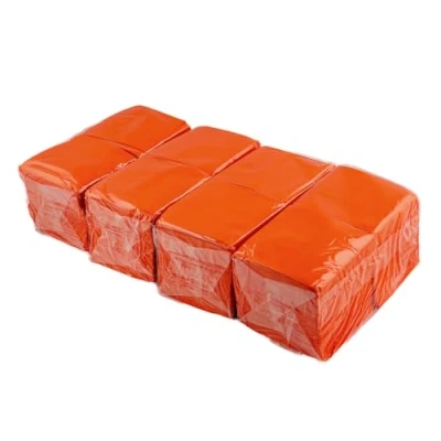 Immagine di Hostelnovo 600 pezzi di tovaglioli arancioni da tavolo Carta usa e getta Micropunto 10 x cm (piegata) 20 (aperto) Ideale per eventi catering, bar feste
