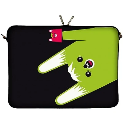 Immagine di Digittrade LS162 13 Toothy MacBook Sleeve Laptop neopren case custodia portatile borsa involucro protettivo 33,8cm (13,3 pollice) nero