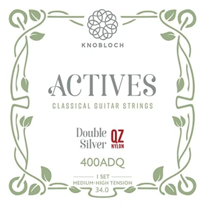 Immagine di Knobloch strings the art of vibration 400ADQ Actives Double Silver QZ Nylon, Corde tensione medio alta 34.0