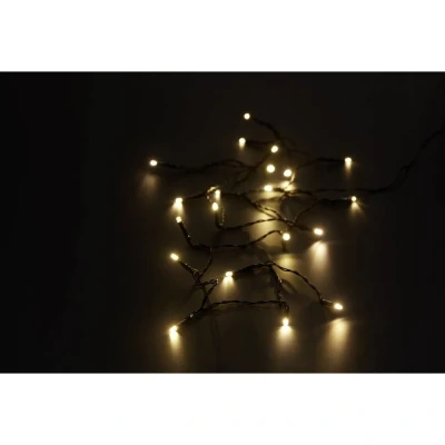 Immagine di Sygonix SY 4722056 Catena luminosa Interno/esterno a batteria Numero di lampadine 20 LED (monocolore) Bianco caldo Lunghezza illuminata: 2.3 m Temporizzate