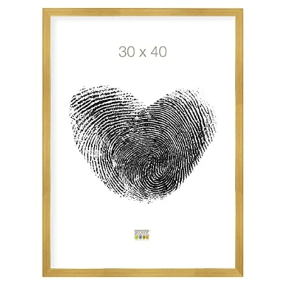 Immagine di Deknudt Frames S41JA1 Cornice portafoto in Legno Sottile, 30 x 40 cm, Colore: Oro