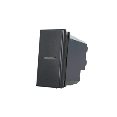 Immagine di Interruttore Assiale 1P 16A Unipolare, Compatibile con Bticino Axolute (Nero)