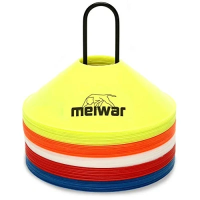 Immagine di Gipfelsport  Delimitatori a forma di cono per l&#039;allenamento, 50er Set mit Halter und Tasche