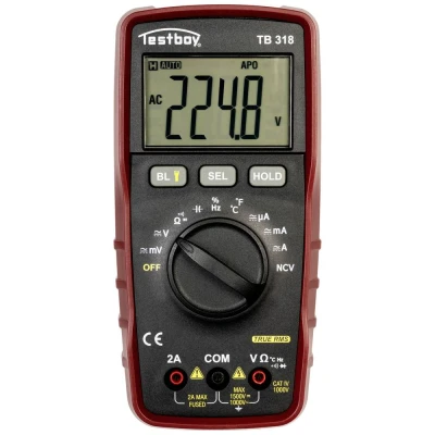 Immagine di Testboy TB 318 Multimetro portatile digitale CAT IV 1000 V