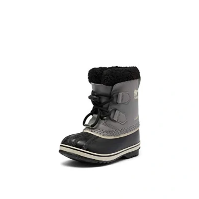 Immagine di Sorel Yoot Pac TP Boot WP, Stivali da Neve Impermeabili, Unisex Bambini e ragazzi, Quarry/Black 2023, 29 EU