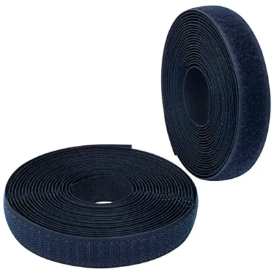 Immagine di Aerzetix C65890 Nastro/rotolo di scratch 20mm 5 metri auto aggrappante organizer/fermacavo striscia aggancio sacchetto indumento cinghia colore: blu scuro in poliammide e poliestere