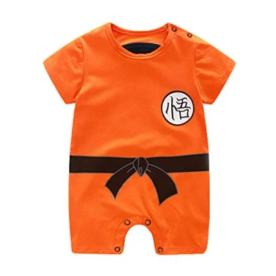 Immagine di Sxkayxr, Tutina per neonati in stile cartone animato, ispirata a Goku, unisex, Orange2, 73cm/6 9 Months