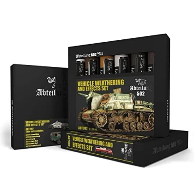 Immagine di Abtaeilung502 Set Di 6 Colori Ad Olio In Tubetto Da 20ml Per Invecchiamento Veicoli