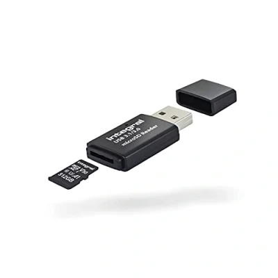 Immagine di Integral Lettore di carte micro SD, USB 3.0 per schede memoria microSDHC, microSDXC, adattatore